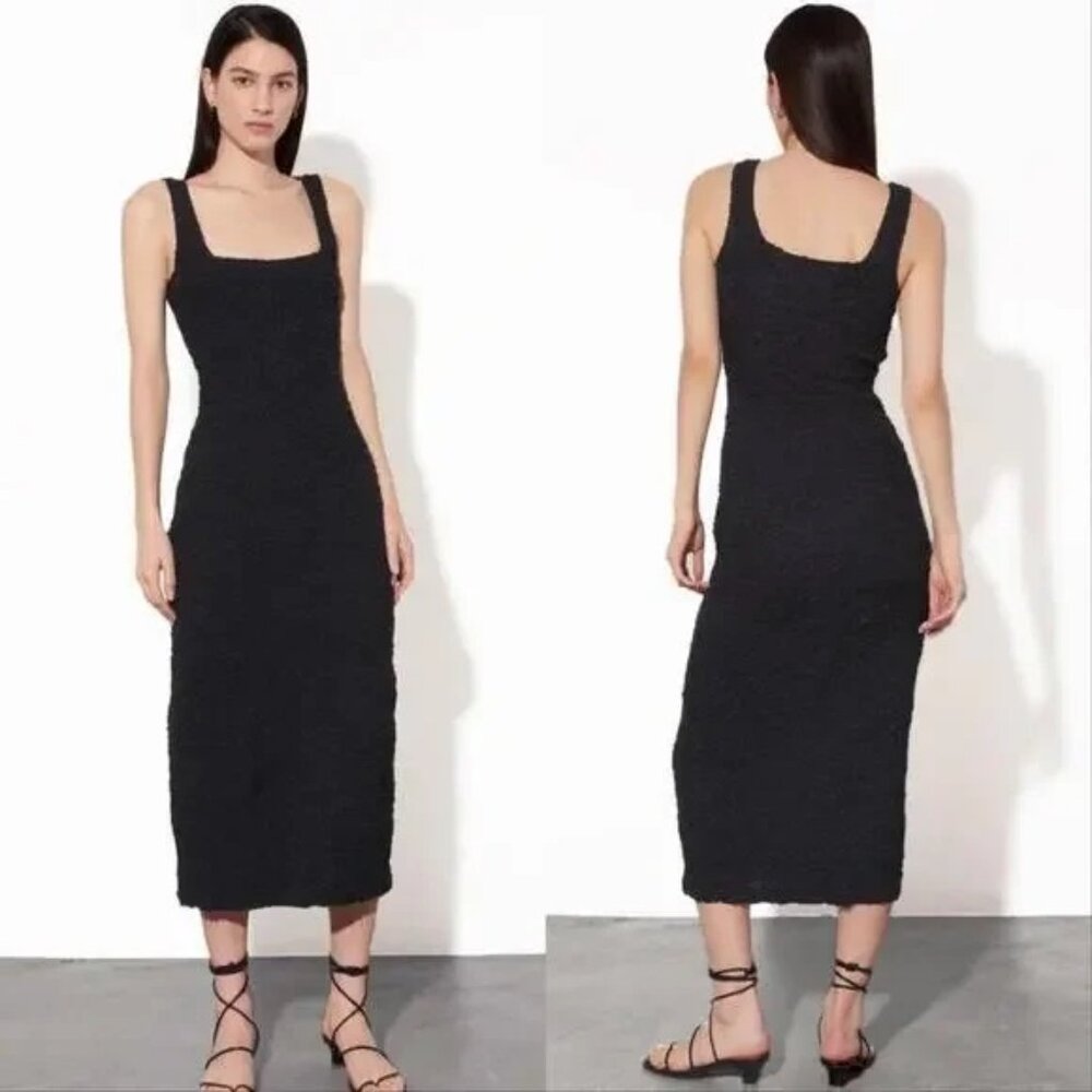 Mara Hoffman Sloan Dress // Black Midi // Medium (used once with tags)